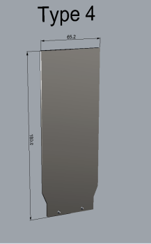 Light-Blade Type 4 inkl. Halter (55mm Aufnahme)